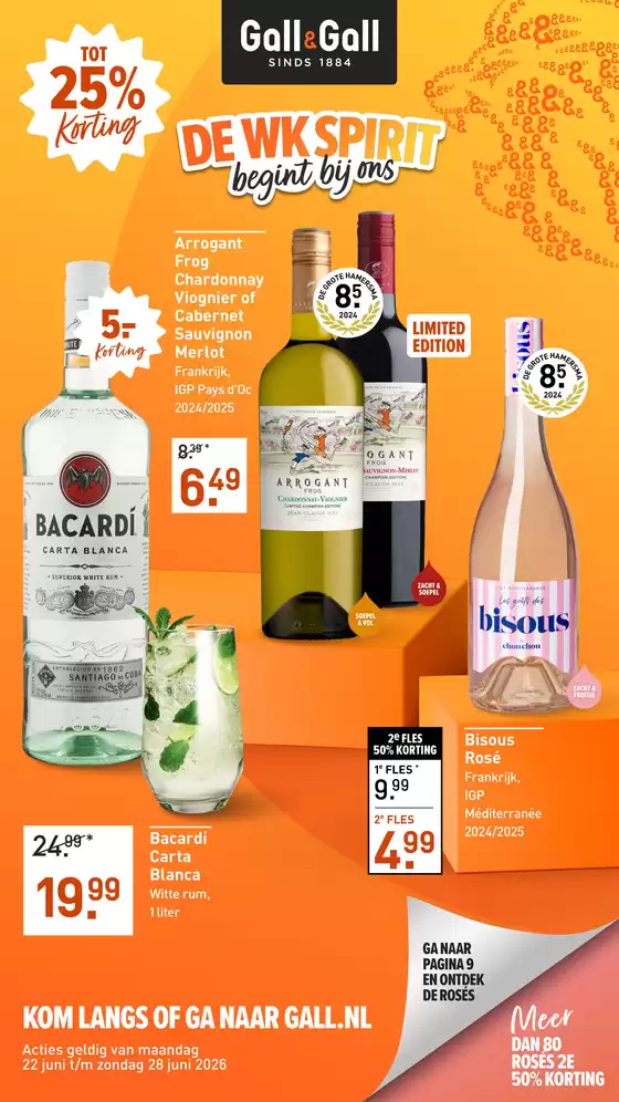 Catalogus van Gall & Gall | Bespaar nu met onze deals | 2026-06-22T00:00:00.000Z - 2026-06-28T00:00:00.000Z