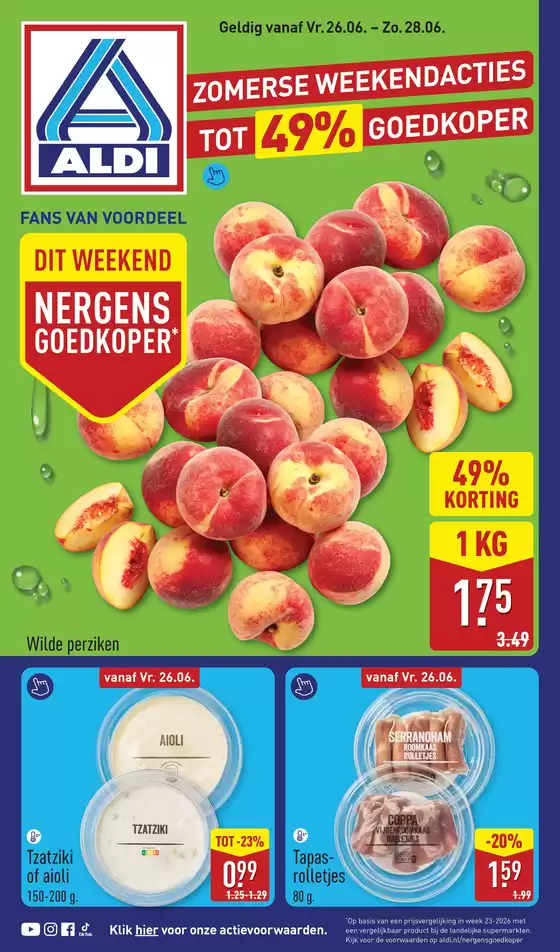 Aldi folder in Zelhem | Nieuwe aanbiedingen om te ontdekken | 2026-06-26T00:00:00.000Z - 2026-06-28T00:00:00.000Z