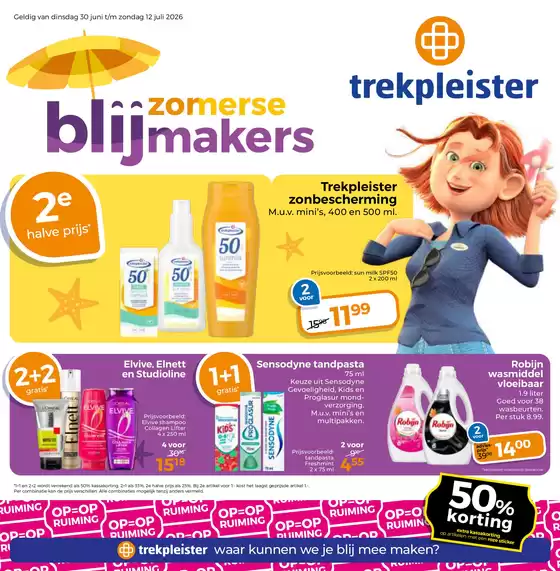 Catalogus van Trekpleister in Rotterdam | Grote selectie aanbiedingen | 2026-06-30T00:00:00.000Z - 2026-07-12T00:00:00.000Z
