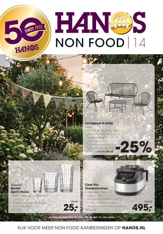 HANOS folder in Enschede | HANOS Courant 14 Non-food | 2026-06-29T00:00:00.000Z - 2026-07-12T00:00:00.000Z