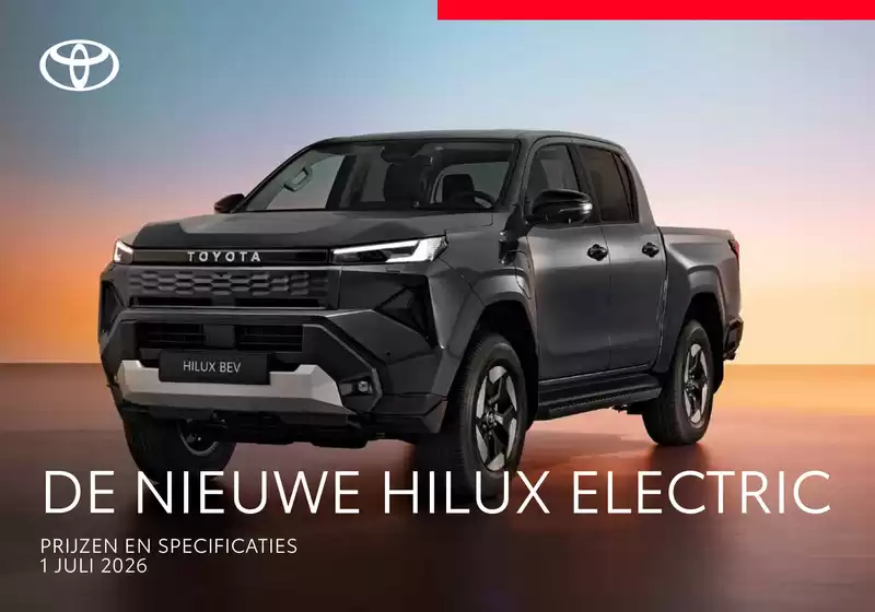 Catalogus van Toyota in Gilze | Hilux Electric brochure | 2026-07-01T00:00:00.000Z - 2026-07-01T00:00:00.000Z
