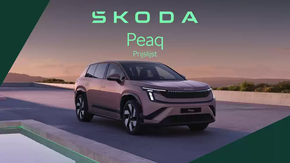 Catalogus van Škoda | Peaq Prijslijst per 24 juni 2026 | 2026-07-01T00:00:00.000Z - 2026-07-15T00:00:00.000Z
