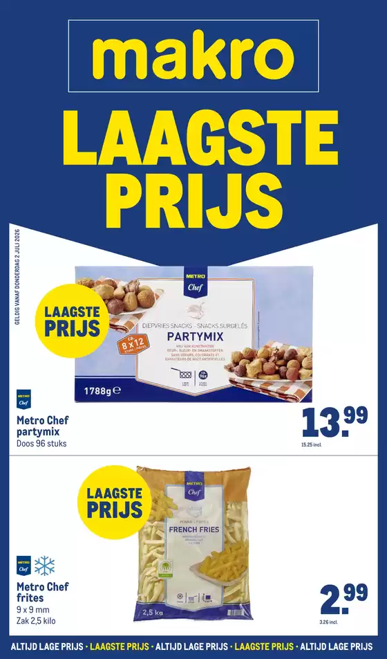 Catalogus van Makro | Laagste prijs | 2026-07-09T00:00:00.000Z - 2026-07-23T00:00:00.000Z