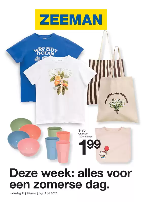 Catalogus van Zeeman in Urk | Zeeman Week 27-28 zaterdag 27 juni tm vrijdag 10 juli 2026. | 2026-06-27T00:00:00.000Z - 2026-07-10T00:00:00.000Z