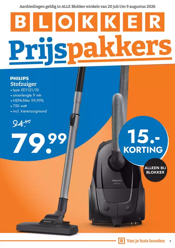 Catalogus van Blokker | Blokker - Blokker week 29 2026 Prijspakkers | 2026-07-20T00:00:00.000Z - 2026-08-09T00:00:00.000Z