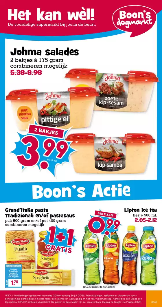 Boon's Markt folder | Aanbiedingen voor koopjesjagers | 2026-07-20T00:00:00.000Z - 2026-07-26T00:00:00.000Z