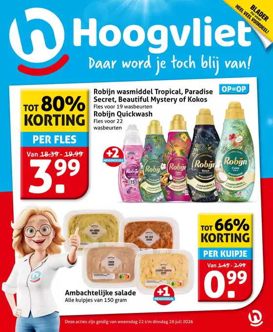 Hoogvliet folder in Zaandam | Speciale aanbiedingen voor u | 2026-07-22T00:00:00.000Z - 2026-07-28T00:00:00.000Z