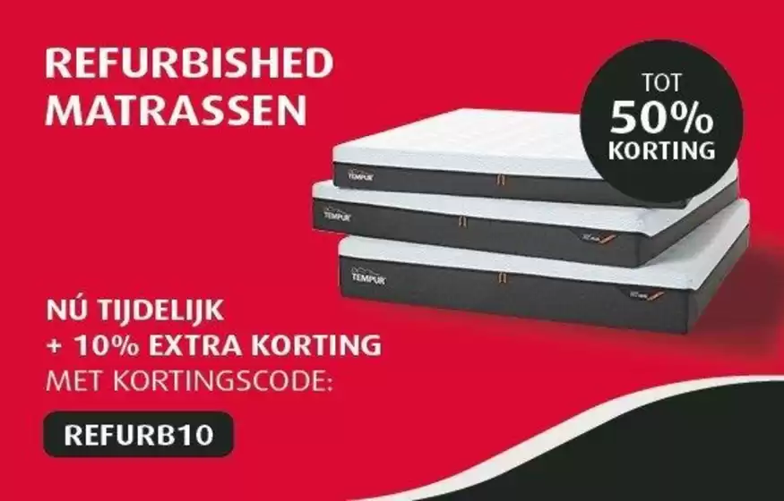 Tempur folder | Refurbished Matrassen | 2026-07-22T00:00:00.000Z - 2026-07-31T00:00:00.000Z