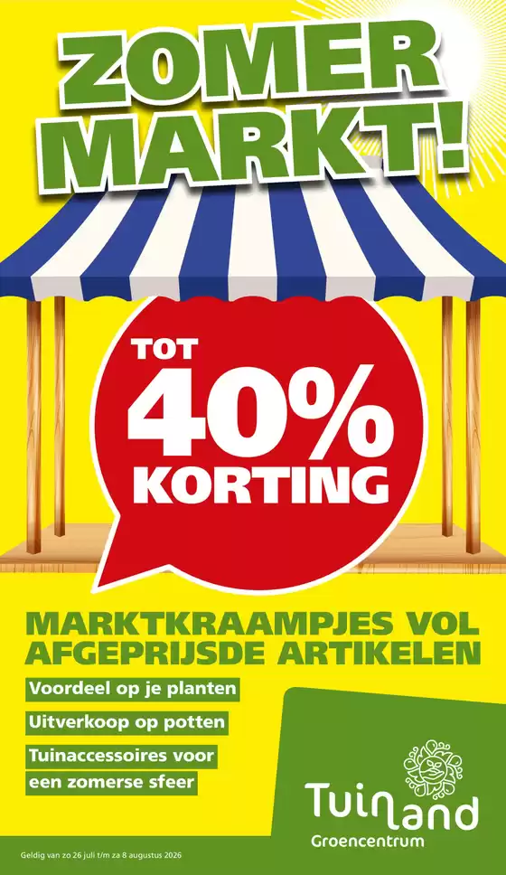 Catalogus van Tuinland | Tuinland folder | 2026-07-25T00:00:00.000Z - 2026-08-08T00:00:00.000Z