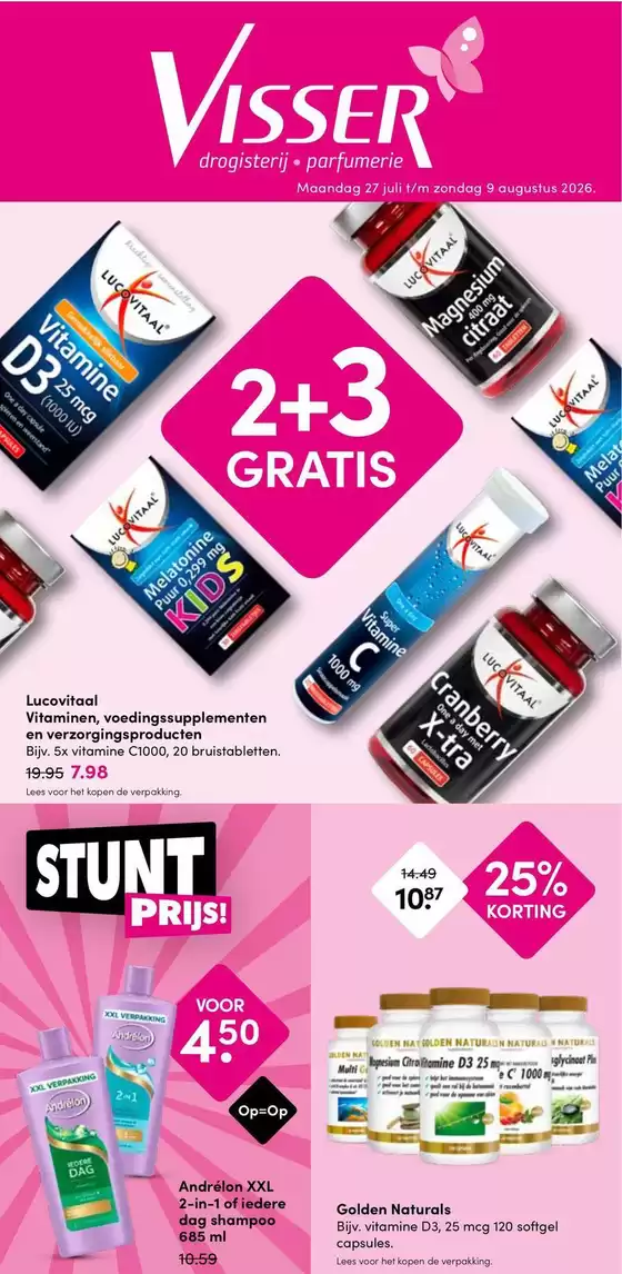 Catalogus van Drogisterij Visser in Heelweg | Drogisterij Visser folder | 2026-07-27T00:00:00.000Z - 2026-08-09T00:00:00.000Z