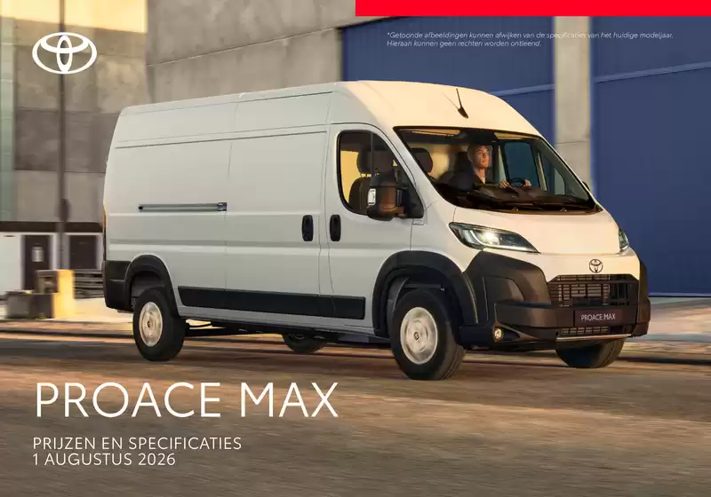 Catalogus van Toyota in Rijen | Proace Max brochure | 2026-08-01T00:00:00.000Z - 2026-08-01T00:00:00.000Z