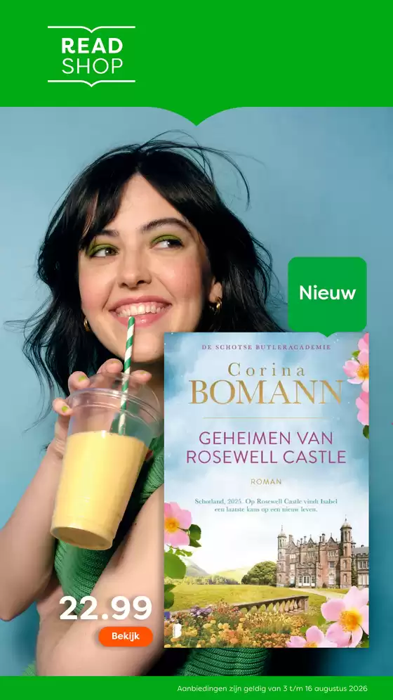 Catalogus van The Read Shop in Esch | Boordevol zomerse leestips | 2026-08-03T00:00:00.000Z - 2026-08-16T00:00:00.000Z