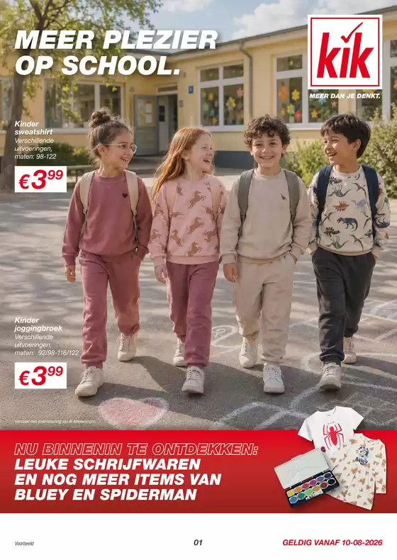 Catalogus van Kik | KiK Back To School | 2026-08-07T00:00:00.000Z - 2026-08-16T00:00:00.000Z