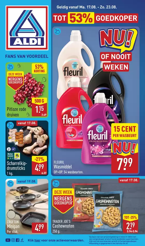 Aldi folder in Amsterdam | Exclusieve deals en koopjes | 2026-08-17T00:00:00.000Z - 2026-08-23T00:00:00.000Z