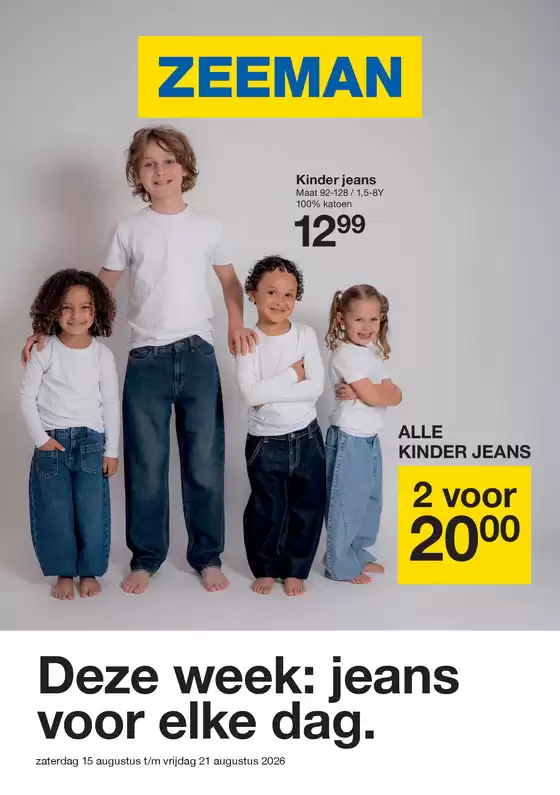 Catalogus van Zeeman | Zeeman Week 34 zaterdag 15 augustus tm vrijdag 21 augustus 2026. | 2026-08-15T00:00:00.000Z - 2026-08-21T00:00:00.000Z