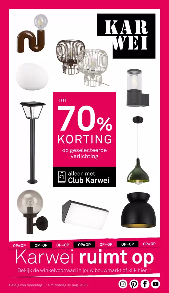 Catalogus van Karwei in Ulestraten | Bekijk de nieuwe folder vol scherpe aanbiedingen | 2026-08-17T00:00:00.000Z - 2026-08-30T00:00:00.000Z