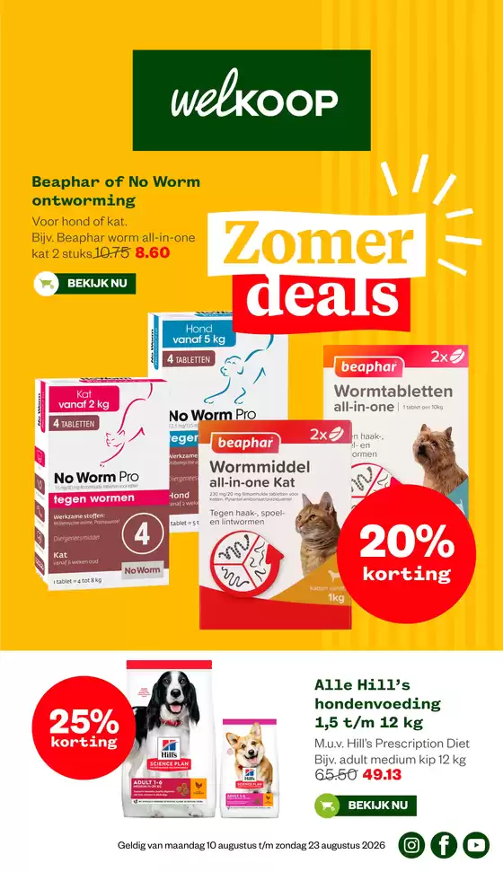 Catalogus van Welkoop | Bespaar nu met onze deals | 2026-08-10T00:00:00.000Z - 2026-08-23T00:00:00.000Z
