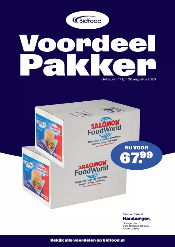 Catalogus van Bidfood in Maastricht-Airport | Actiepakker Fastservice | 2026-08-17T00:00:00.000Z - 2026-08-30T00:00:00.000Z