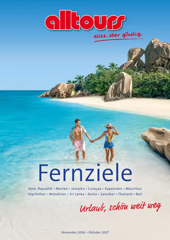 Catalogus van Alltours | Fernziele | 2026-11-01T00:00:00.000Z - 2027-10-31T00:00:00.000Z