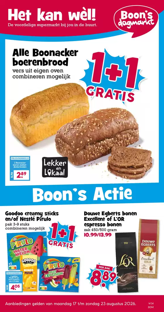 Catalogus van Boon's Markt in Lies | Ontdek aantrekkelijke aanbiedingen | 2026-08-17T00:00:00.000Z - 2026-08-23T00:00:00.000Z
