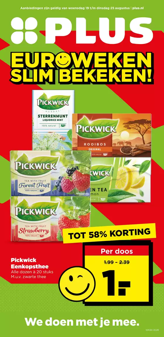 Catalogus van Plus | Kortingen en acties | 2026-08-19T00:00:00.000Z - 2026-08-25T00:00:00.000Z