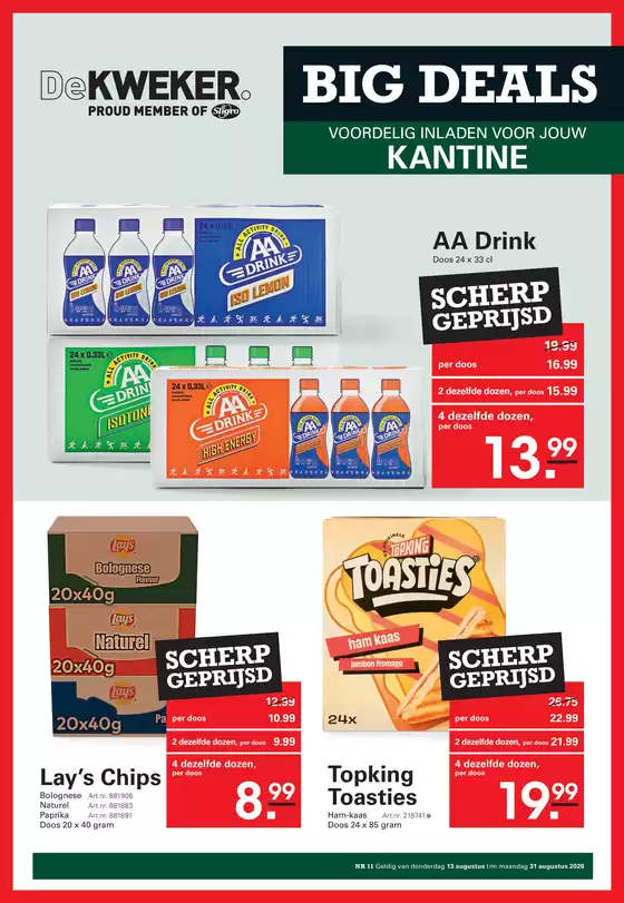 Catalogus van De Kweker in Breda | Big Deals | 2026-08-20T00:00:00.000Z - 2026-08-31T00:00:00.000Z