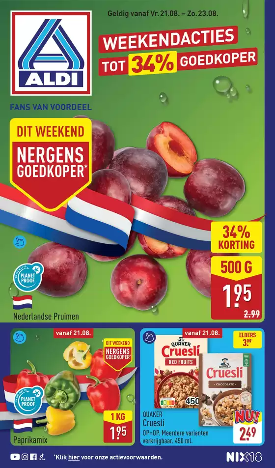 Catalogus van Aldi | Grote selectie aanbiedingen | 2026-08-21T00:00:00.000Z - 2026-08-23T00:00:00.000Z