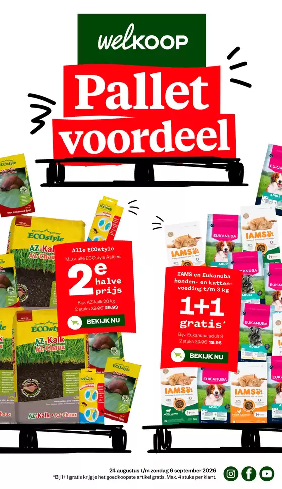 Catalogus van Welkoop | Geweldige kortingen op geselecteerde producten | 2026-08-24T00:00:00.000Z - 2026-09-06T00:00:00.000Z
