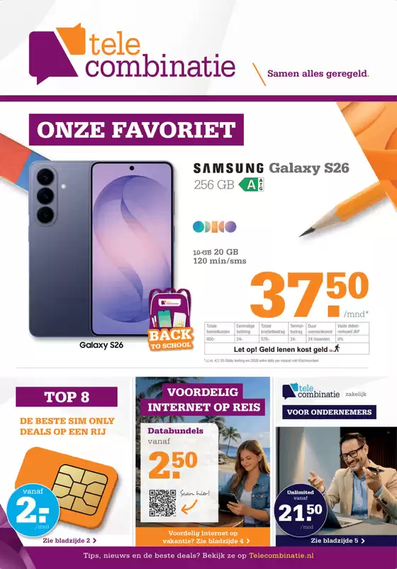 Catalogus van Telecombinatie | Telecombinatie Verkoop | 2026-08-25T00:00:00.000Z - 2026-09-06T00:00:00.000Z