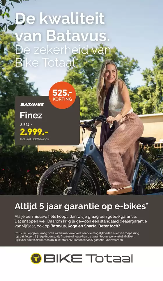 Catalogus van Bike Totaal in Nij Beets | Kortingen en acties | 2026-08-26T00:00:00.000Z - 2026-09-09T00:00:00.000Z