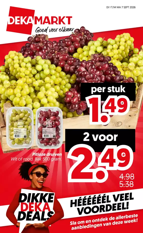 Catalogus van Dekamarkt | Topaanbiedingen voor slimme spaarders | 2026-09-01T00:00:00.000Z - 2026-09-07T00:00:00.000Z