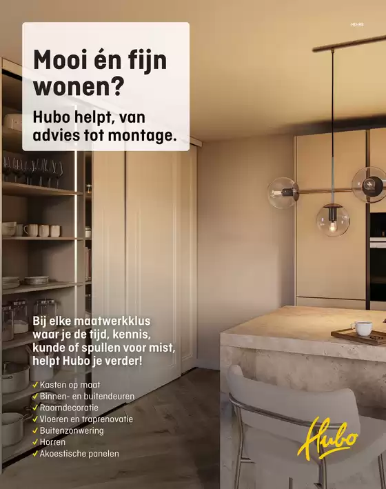 Catalogus van Hubo in Haarlemmerliede | Maatwerk brochure | 2026-09-03T00:00:00.000Z - 2026-09-17T00:00:00.000Z