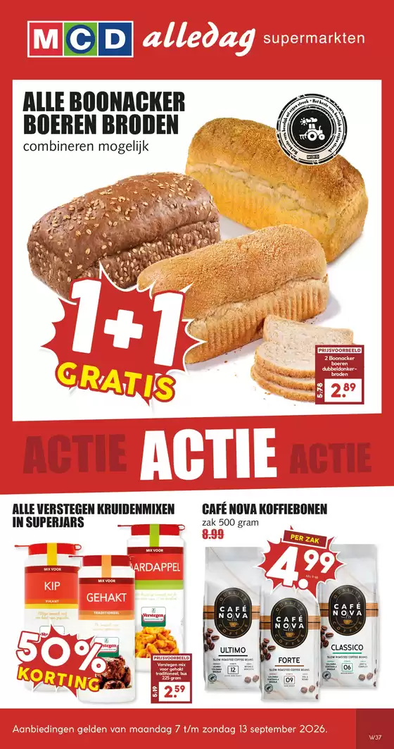 Catalogus van MCD Supermarkt | Topaanbiedingen voor alle koopjesjagers | 2026-09-07T00:00:00.000Z - 2026-09-13T00:00:00.000Z