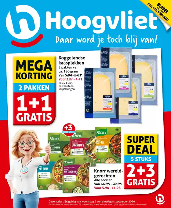 Catalogus van Hoogvliet | Daar word je toch blij van! | 2026-09-04T00:00:00.000Z - 2026-09-08T00:00:00.000Z