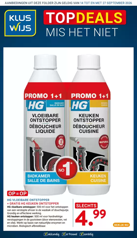Catalogus van Kluswijs | Onze beste deals voor u | 2026-09-14T00:00:00.000Z - 2026-09-27T00:00:00.000Z
