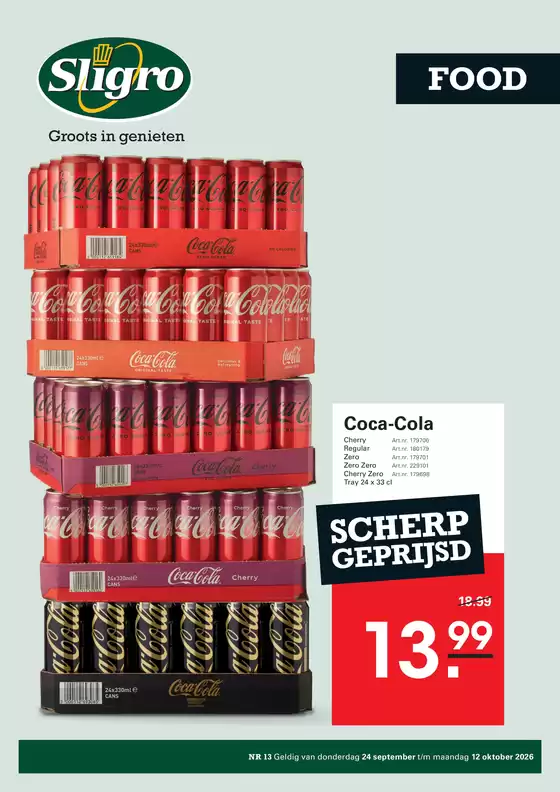Catalogus van Sligro | Foodvers 13 2026 | 2026-09-24T00:00:00.000Z - 2026-10-12T00:00:00.000Z
