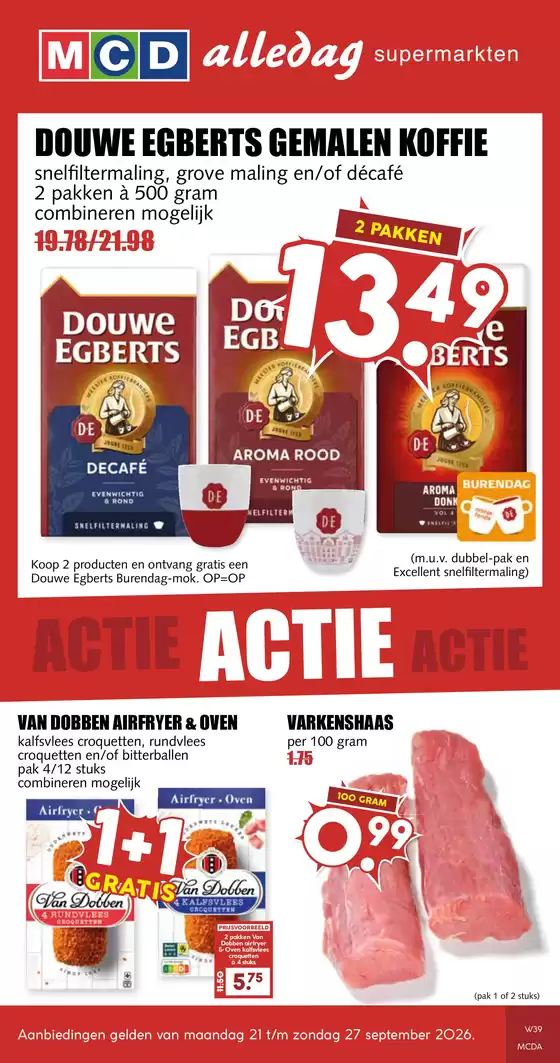 Catalogus van MCD Supermarkt | Speciale aanbiedingen voor u | 2026-09-21T00:00:00.000Z - 2026-09-27T00:00:00.000Z