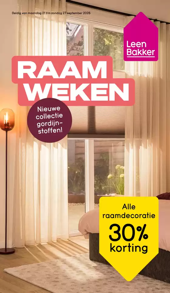 Catalogus van Leen Bakker | Geweldige kortingen op geselecteerde producten | 2026-09-21T00:00:00.000Z - 2026-09-27T00:00:00.000Z