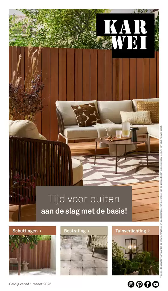 Karwei folder | Aan de slag met de basis van je tuin. | 2026-09-21T00:00:00.000Z - 2026-10-05T00:00:00.000Z
