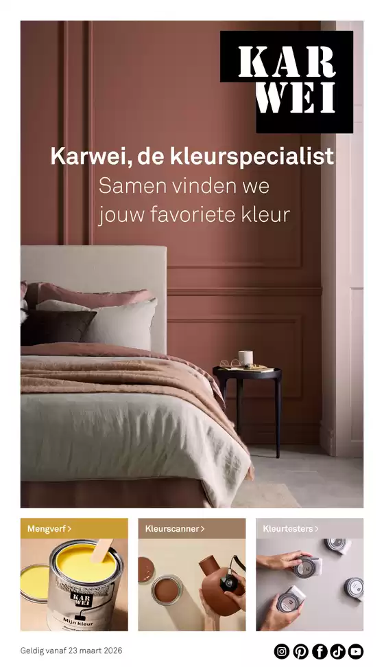 Catalogus van Karwei | Verf special | 2026-09-21T00:00:00.000Z - 2026-10-05T00:00:00.000Z
