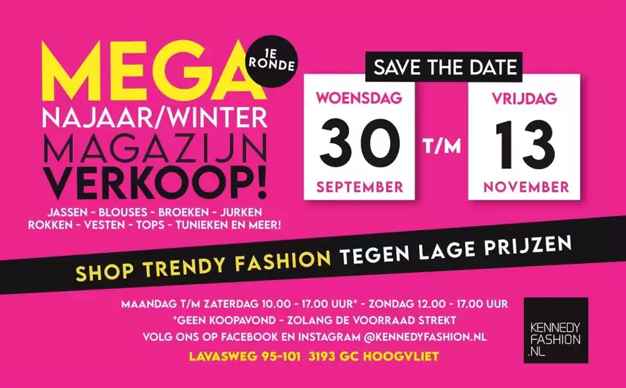 Kennedy Fashion folder in Voerendaal | Kennedy Fashion Promo | 2026-09-30T00:00:00.000Z - 2026-11-13T00:00:00.000Z