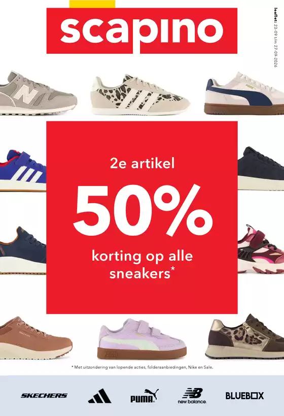 Catalogus van Scapino | Kortingen en acties | 2026-09-23T00:00:00.000Z - 2026-09-27T00:00:00.000Z