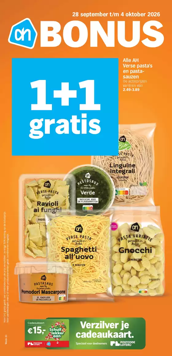Catalogus van Albert Heijn in Harfsen | Geweldige kortingen op geselecteerde producten | 2026-09-28T00:00:00.000Z - 2026-10-04T00:00:00.000Z