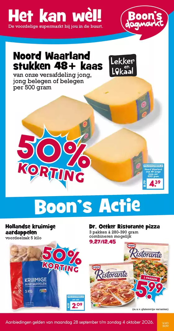 Catalogus van Boon's Markt in Leiden | Grote selectie aanbiedingen | 2026-09-28T00:00:00.000Z - 2026-10-04T00:00:00.000Z