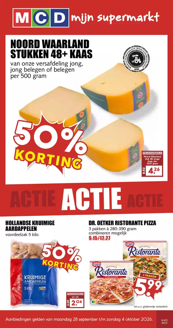 Catalogus van MCD Supermarkt in Harfsen | Grote selectie aanbiedingen | 2026-09-28T00:00:00.000Z - 2026-10-04T00:00:00.000Z