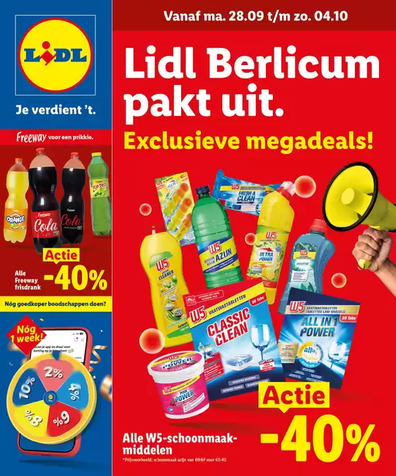 Lidl folder in Veenendaal | Exclusieve megadeals | 2026-09-28T00:00:00.000Z - 2026-10-04T00:00:00.000Z