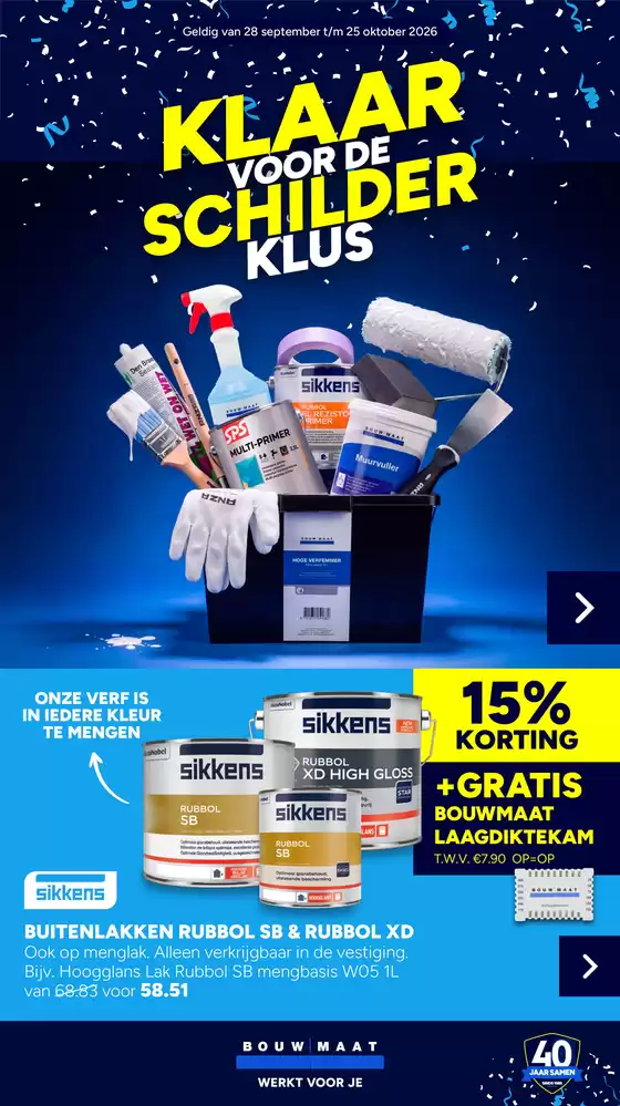 Catalogus van Bouwmaat in Ledeacker | Folder Bouwmaat | 2026-09-28T00:00:00.000Z - 2026-10-25T00:00:00.000Z