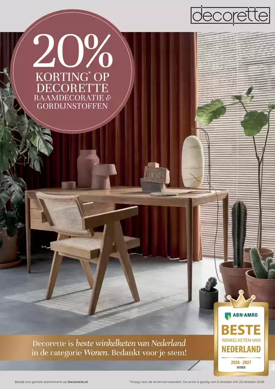 Catalogus van Decorette | Decorette Promo | 2026-10-01T00:00:00.000Z - 2026-10-25T00:00:00.000Z
