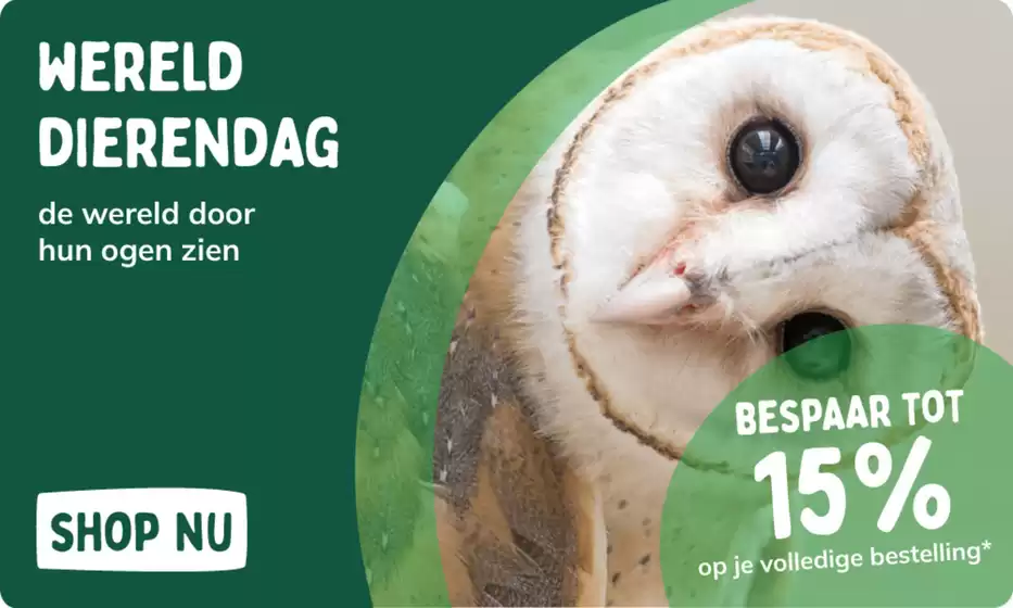 Vivara folder in Klaaswaal | Wereld Dierendag | 2026-10-01T00:00:00.000Z - 2026-10-15T00:00:00.000Z
