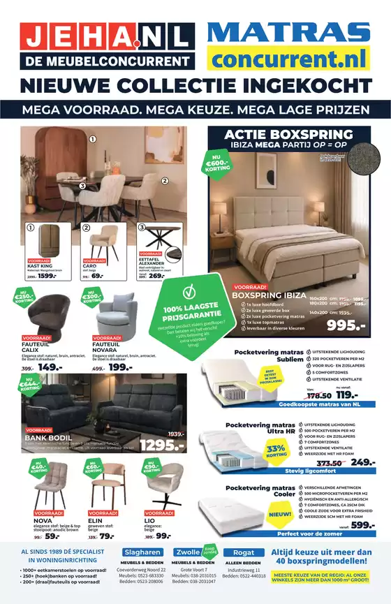 Catalogus van Matrasconcurrent | Matrasconcurrent Verkoop | 2026-10-01T00:00:00.000Z - 2026-10-11T00:00:00.000Z